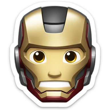 Iron man emoji sticker