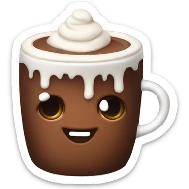 hot chocolate  sticker