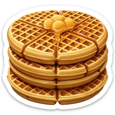 waffles breakfast  sticker