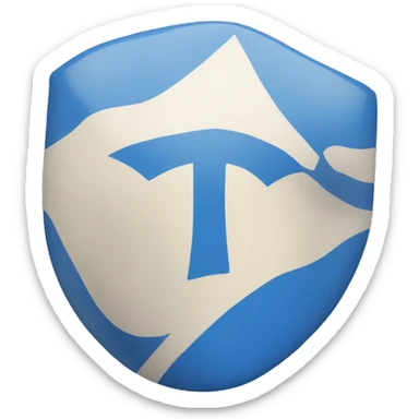 A Blue flag with a Asterisk in the middle sticker