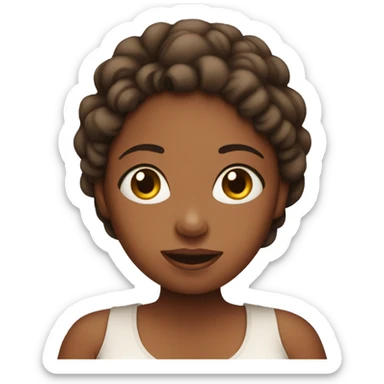 Young pregnant lady sticker