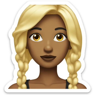 Blonde baddie  sticker