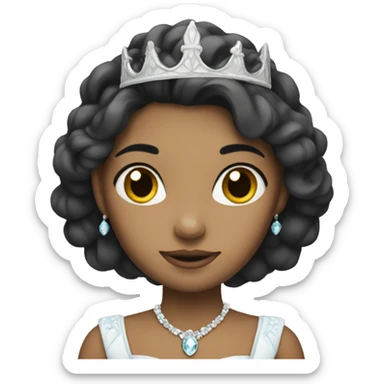 princess with white skin  sticker