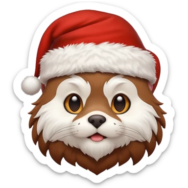 mogwai with a santa hat sticker