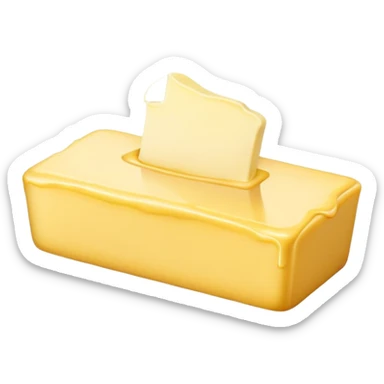 a stick of butter sticker