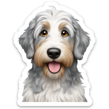 Blue Merle golden doodle sticker