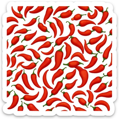 Ground paprika spice sticker