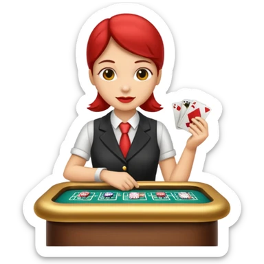 casino cashier sticker