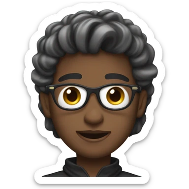 🧖🏻‍♀️😎🖤 sticker