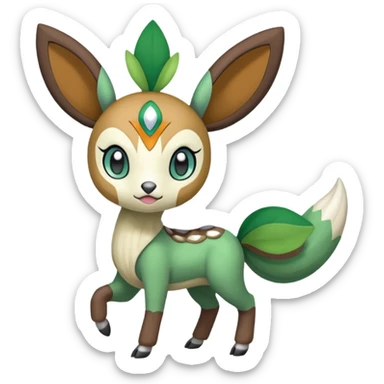 Meloetta-Skiddo-Pokémon-Fakémon-creature sticker