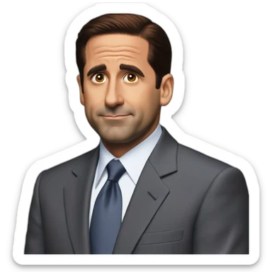 michael scott sticker