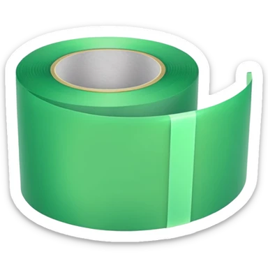 make light Green wide tape sticker