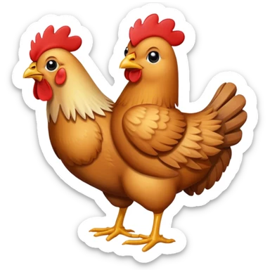 2x4 piece of wood carried by a chicken sticker