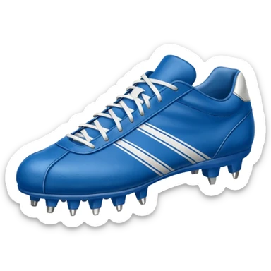 blue american football shoes sticker