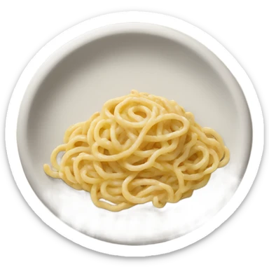 A plate of authentic cacio e pepe sticker
