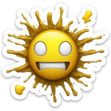 emoji about Mania (Euphoria) – Bright Yellow (#FFD700): Represents extreme energy, excitement, and recklessness sticker
