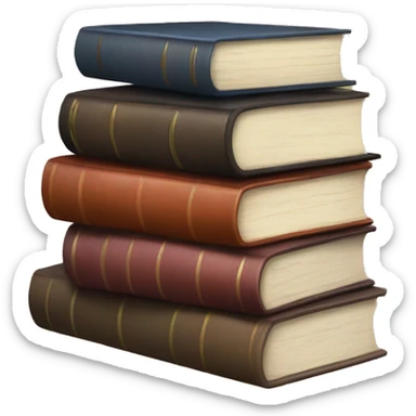 Stack of books sticker