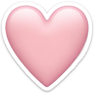 pastel pink heart sticker