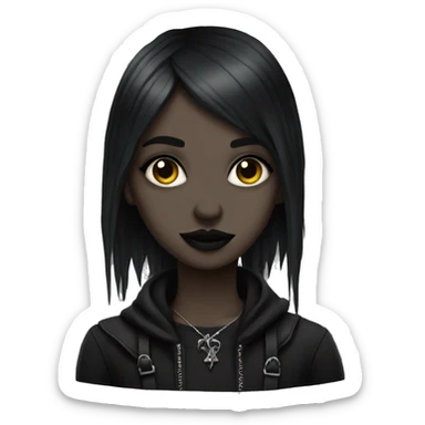 trad goth girl sticker
