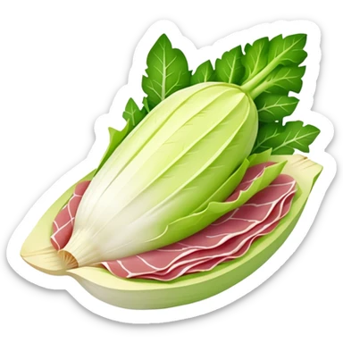ENDIVE entourée d'une tranche de JAMBON sticker