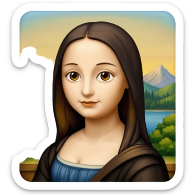 Mona Lisa painting
















 sticker