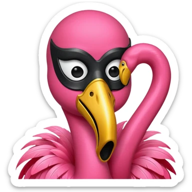 Sleep token Jerry black flamingo sticker