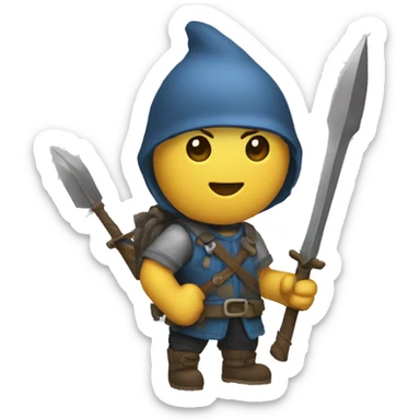 Une cible avec une flèche au milieu  sticker