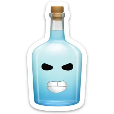 Gin from bleach sticker