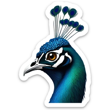 MSNBC peacock logo dead sticker