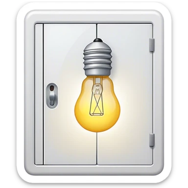 closet light bulb sticker