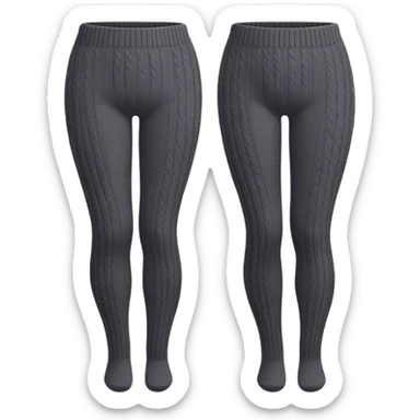 Pair of wool tights for winter sticker