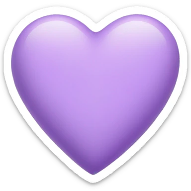 iOS lilac heart sticker