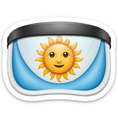 Sun Visor,ehite sticker