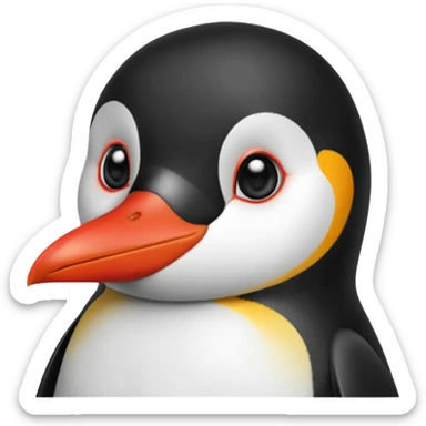 Pinguino maquillado sticker