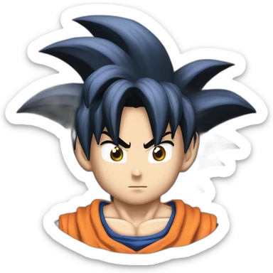 Goku ss bleu sticker