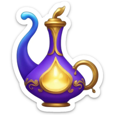 Genie lamp sticker