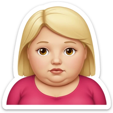 Obese blonde  sticker