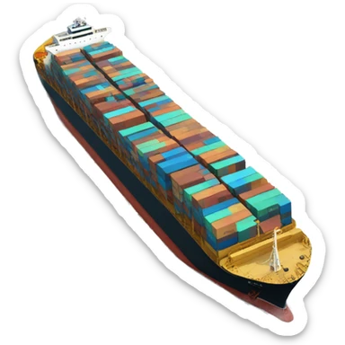 suez canal stunk by a cargo ship in egypt sticker