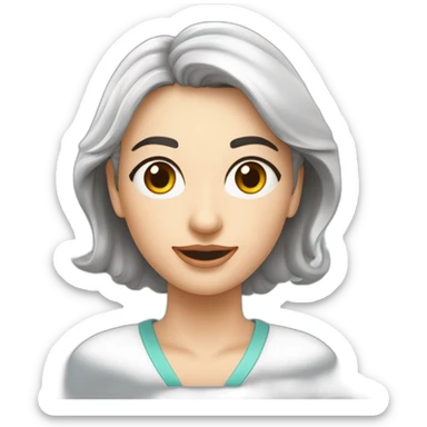 Une femme qui renaît de ses cendrés métaphoriquement. Style réaliste clinique. Décor naturel, lumineux. sticker