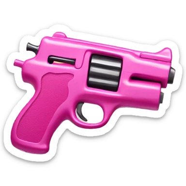 Toy gun that’s pink and girly sticker
