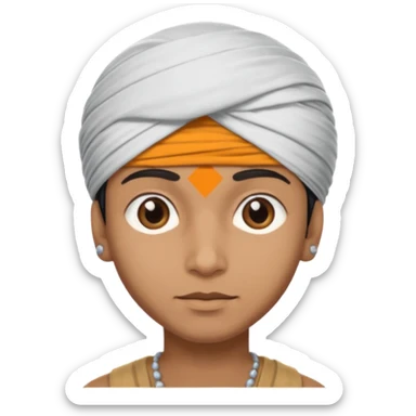 turban indian boy sticker