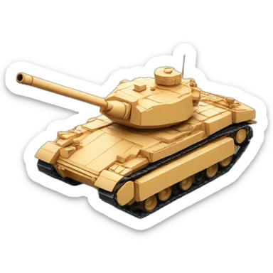 t90 tank made from meat sticker