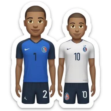Kilian mbappe avec le mallio de f l’om sticker