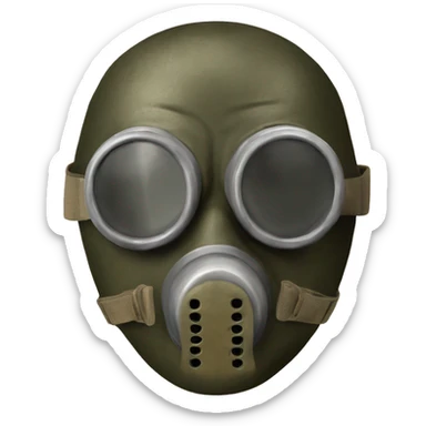 ww2 german gaz mask sticker