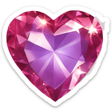 Coeur en diamant  sticker