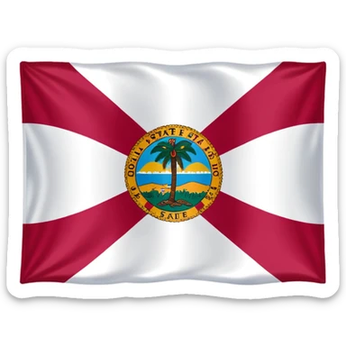 Floridas state flag sticker