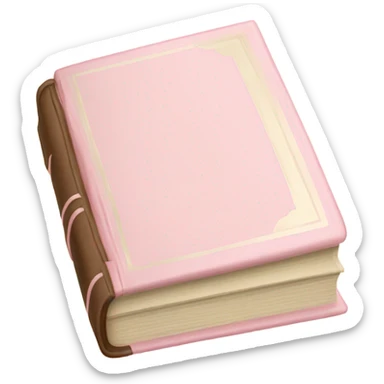 Four light Pink & beige book stable sticker