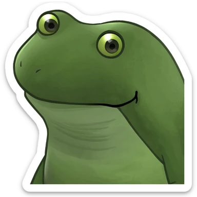 sassy frog sticker
