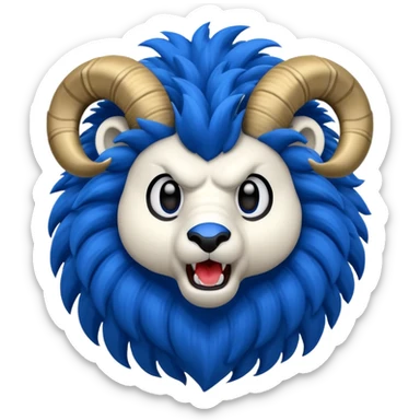L.a. rams  mascot rampage sticker