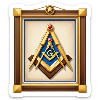 Masonic lodge sticker